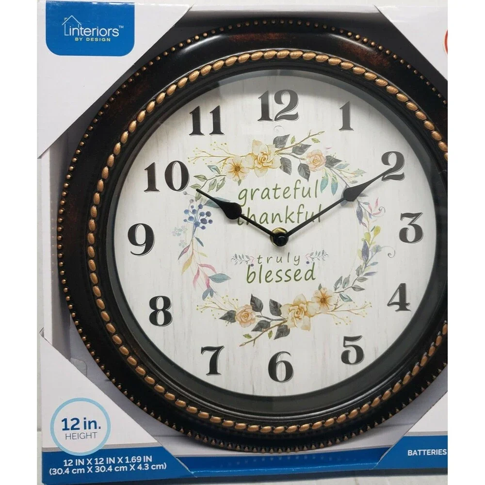 Plastic Kitchen Wall Clock, 12